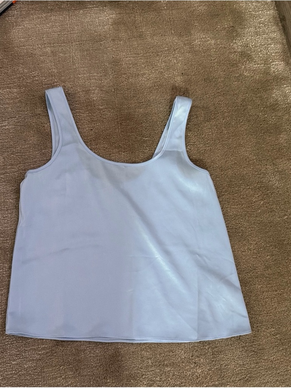 Aritizia Babaton Edgewater Satin Tank Top - Glimmer Blue